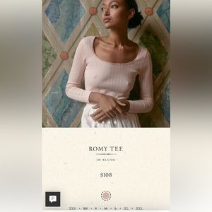 DOEN Romy Tee in Blush